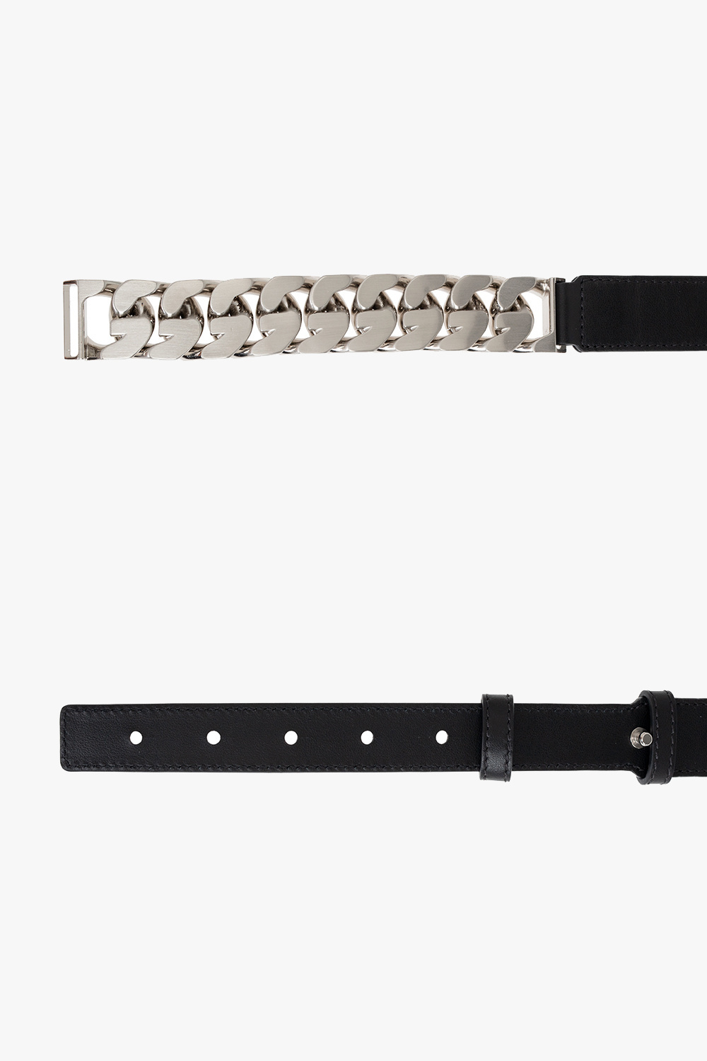 givenchy Embossed Belt with chain